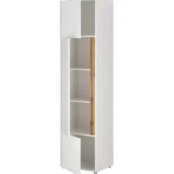 50x200x40 Schrank in Weiß und Wildeiche NB - Nonessia