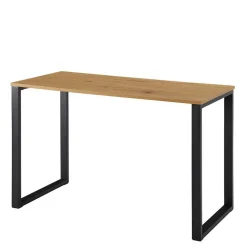 120x76x60 Schreibtisch in Eiche & Schwarz - Tiorondo