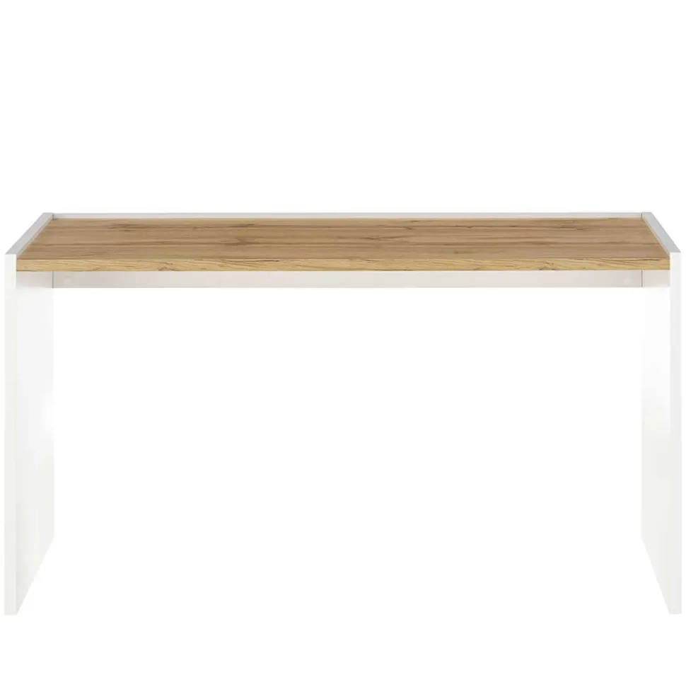 143x77x63 Schreibtisch in Wildeiche NB & Weiß - Nonessia