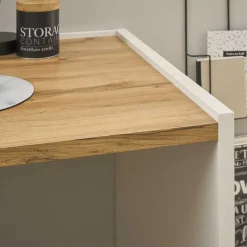 143x77x63 Schreibtisch in Wildeiche NB & Weiß - Nonessia