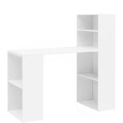 120x120x53 Schreibtisch Regal Kombi in Weiß - Ricana