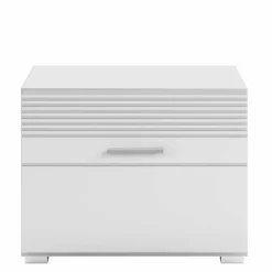 60x40x37 Schuhbank in Weiß Hochglanz - Sumatra