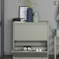 75x75x13 Schuhkipper aus Stahl in Graugrün - Laci