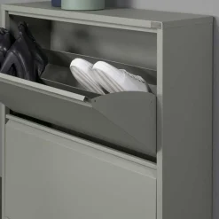 75x75x13 Schuhkipper aus Stahl in Graugrün - Laci