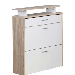 80x95x24 Schuhkommode mit zwei Klappen & Schublade - Crimera