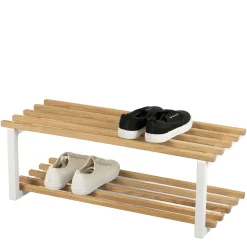 71x26x34 Schuhregal in Eiche & Weiß - Marcios