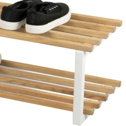 71x26x34 Schuhregal in Eiche & Weiß - Marcios