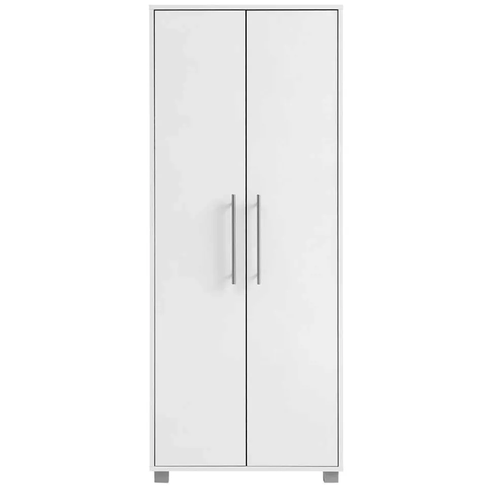 65x164x30 Schuhschrank mit Doppeltür in Weiß - Yoco