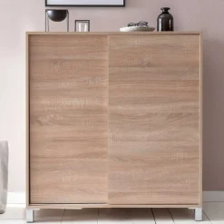 100x108x38 Schuhschrank mit Schiebetüren - Mavricara