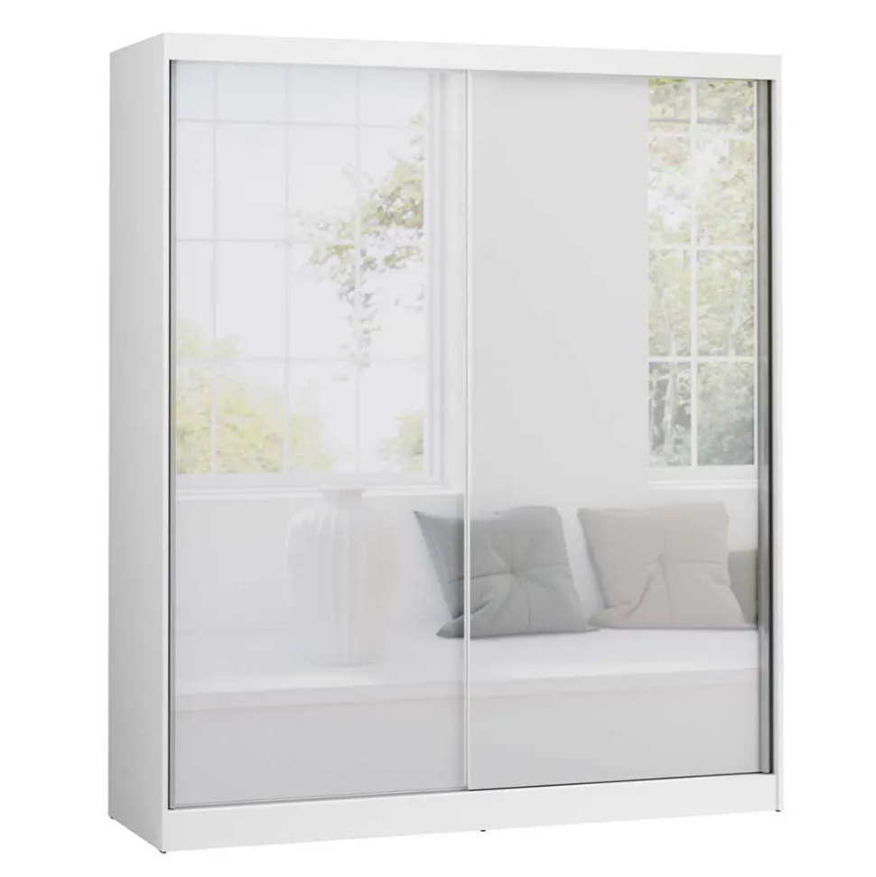 180x216x59 Schwebetürenschrank mit zwei Spiegeltüren - Jaines