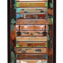 33x99x8 Shabby Chic Garderobenpaneel mit 4 Haken - Vosbadus