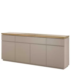 200x86x40 Sideboard Anrichte in Taupe & Akazie - Anja