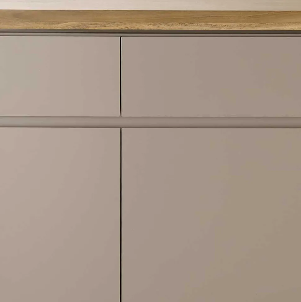 200x86x40 Sideboard Anrichte in Taupe & Akazie - Anja