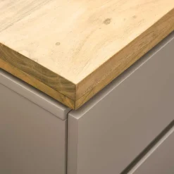 200x86x40 Sideboard Anrichte in Taupe & Akazie - Anja