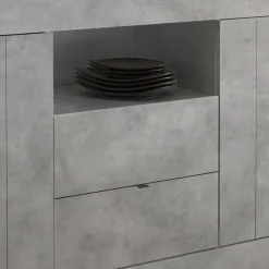 184x86x43 Sideboard in Beton Nachbildung - Lary