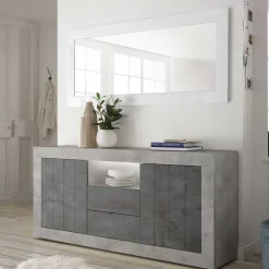 184x86x43 Sideboard in Grau zweifarbig - Faith