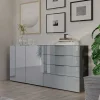 184x102x42 Sideboard mit Glasfront - Ruudy