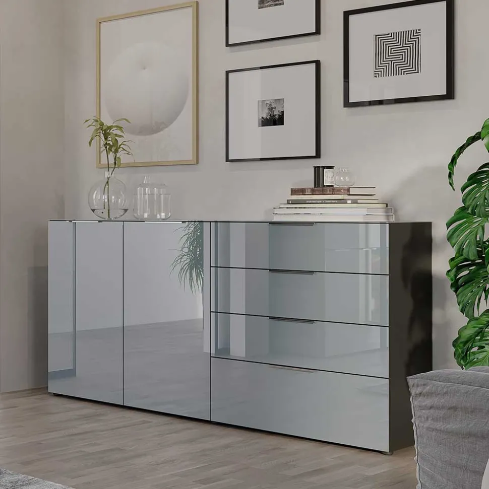 184x102x42 Sideboard mit Glasfront - Ruudy