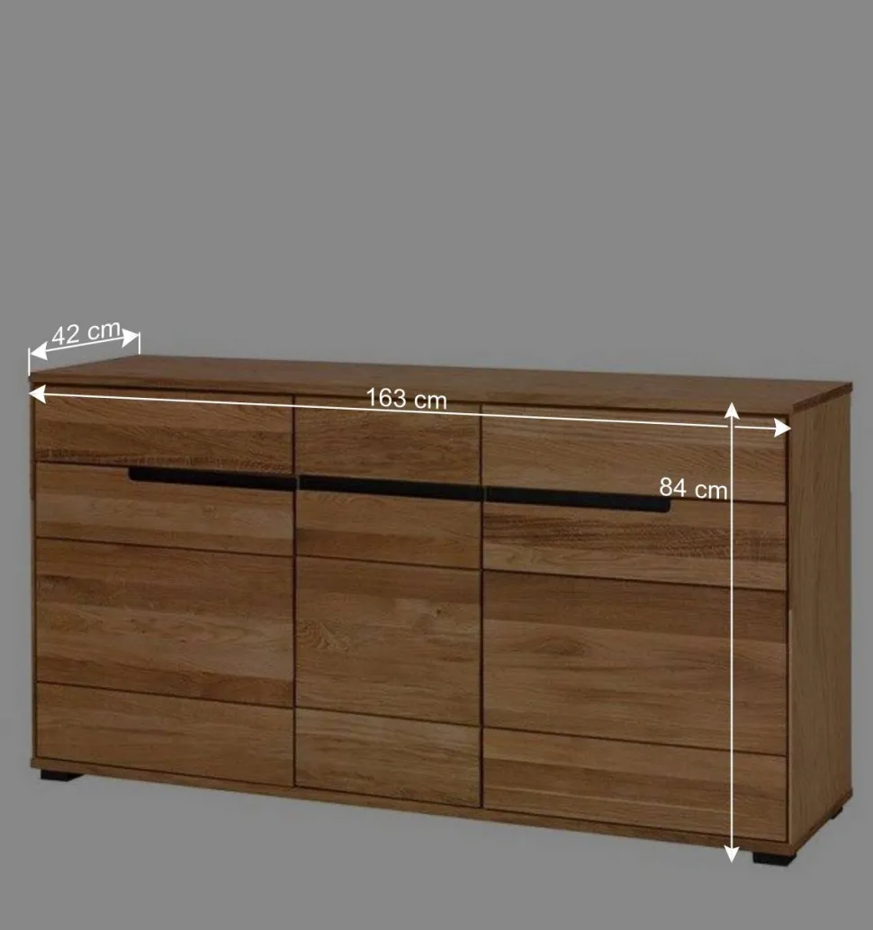 163x84x42 Sideboard mit Griffmulden - Sennya