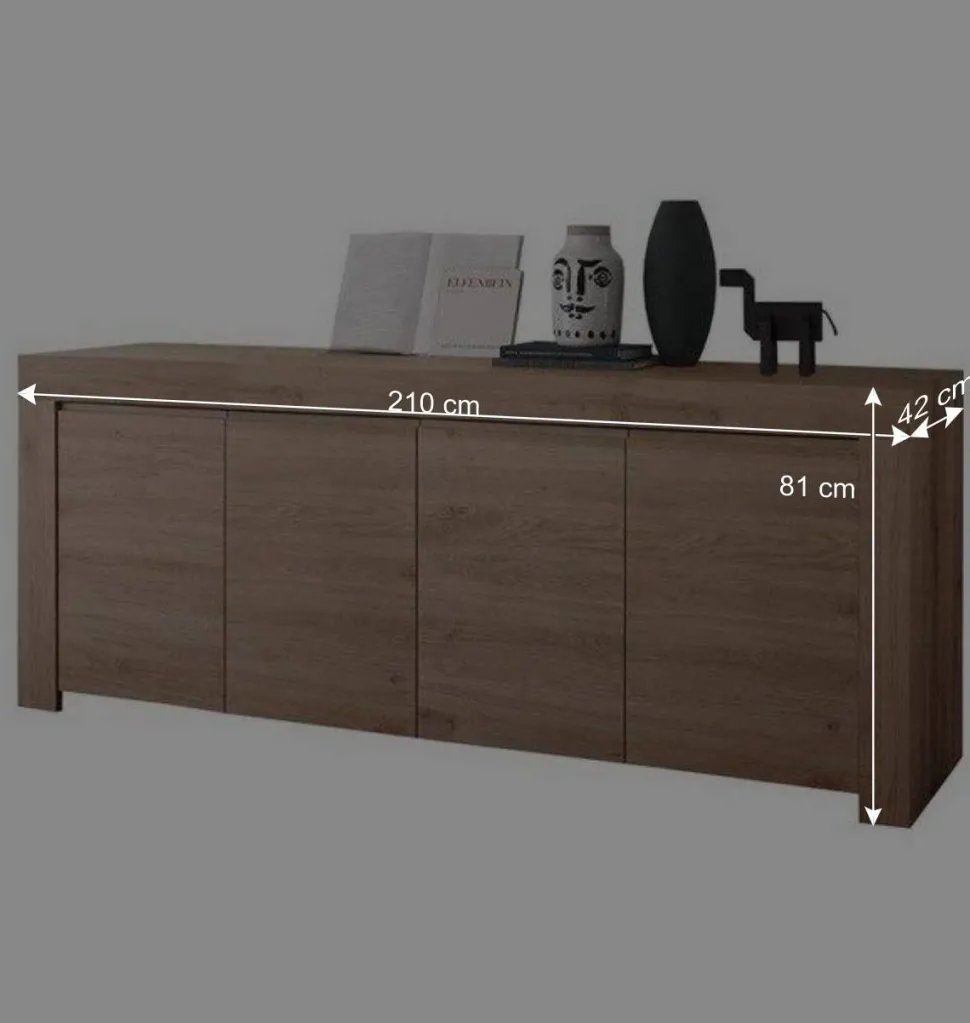 210x81x42 Sideboard mit zwei Doppeltüren - Karika