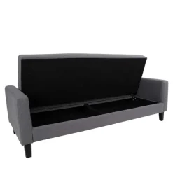 204x81x85 3-Sitzer Schlafsofa in Grau - Industry