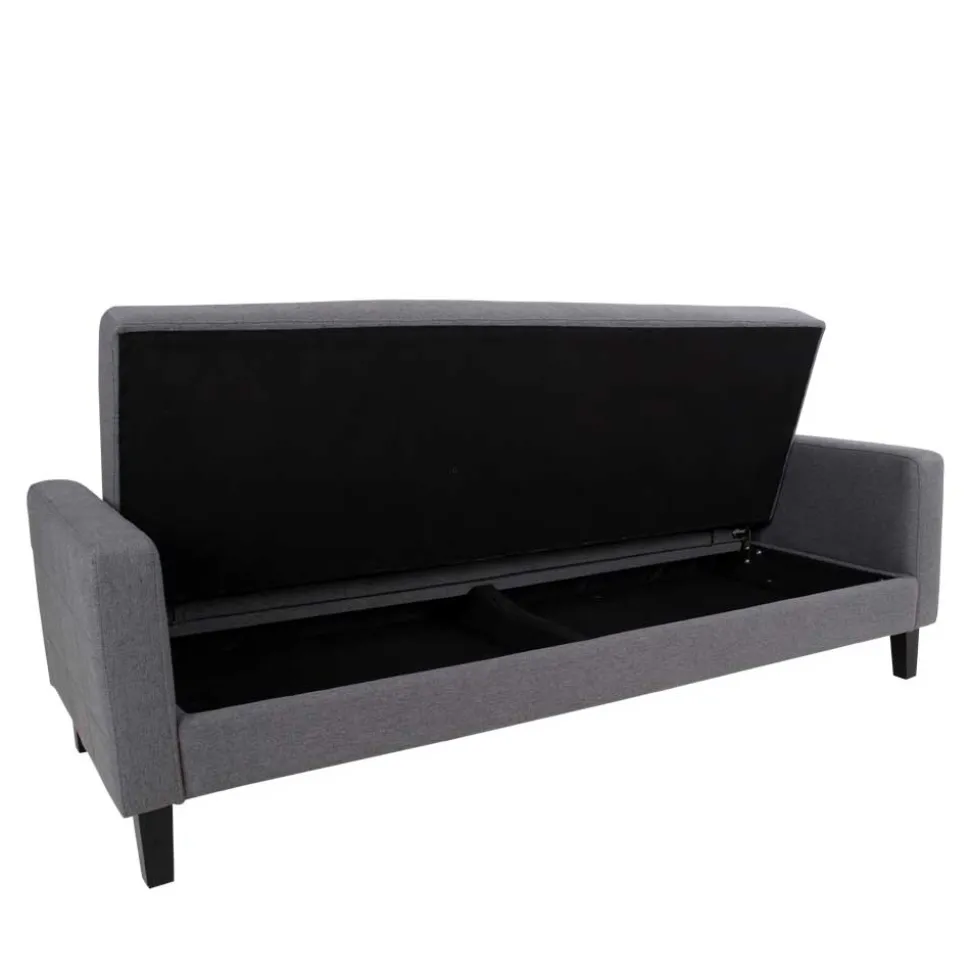 204x81x85 3-Sitzer Schlafsofa in Grau - Industry