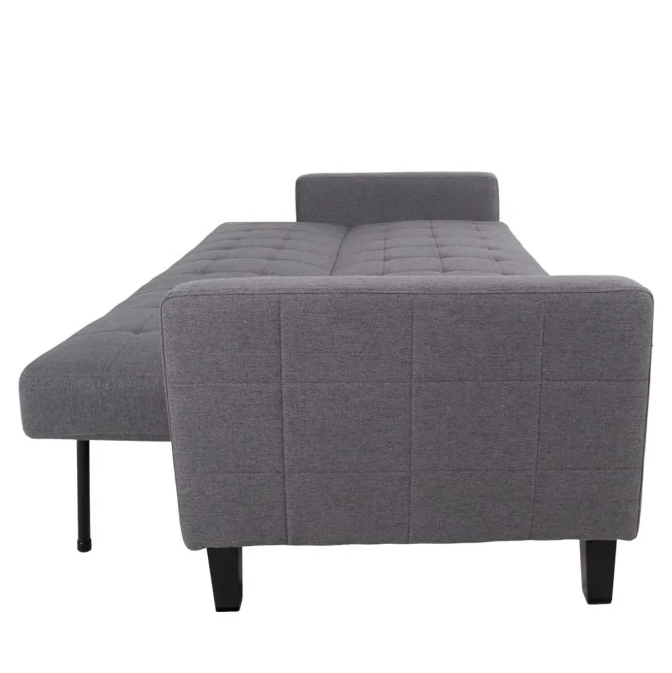 204x81x85 3-Sitzer Schlafsofa in Grau - Industry