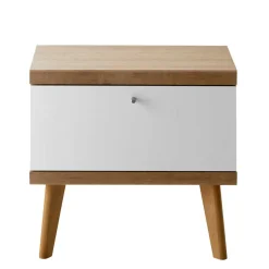 54x50x40 Skandi Nachtkommode mit Klappe - Cablos