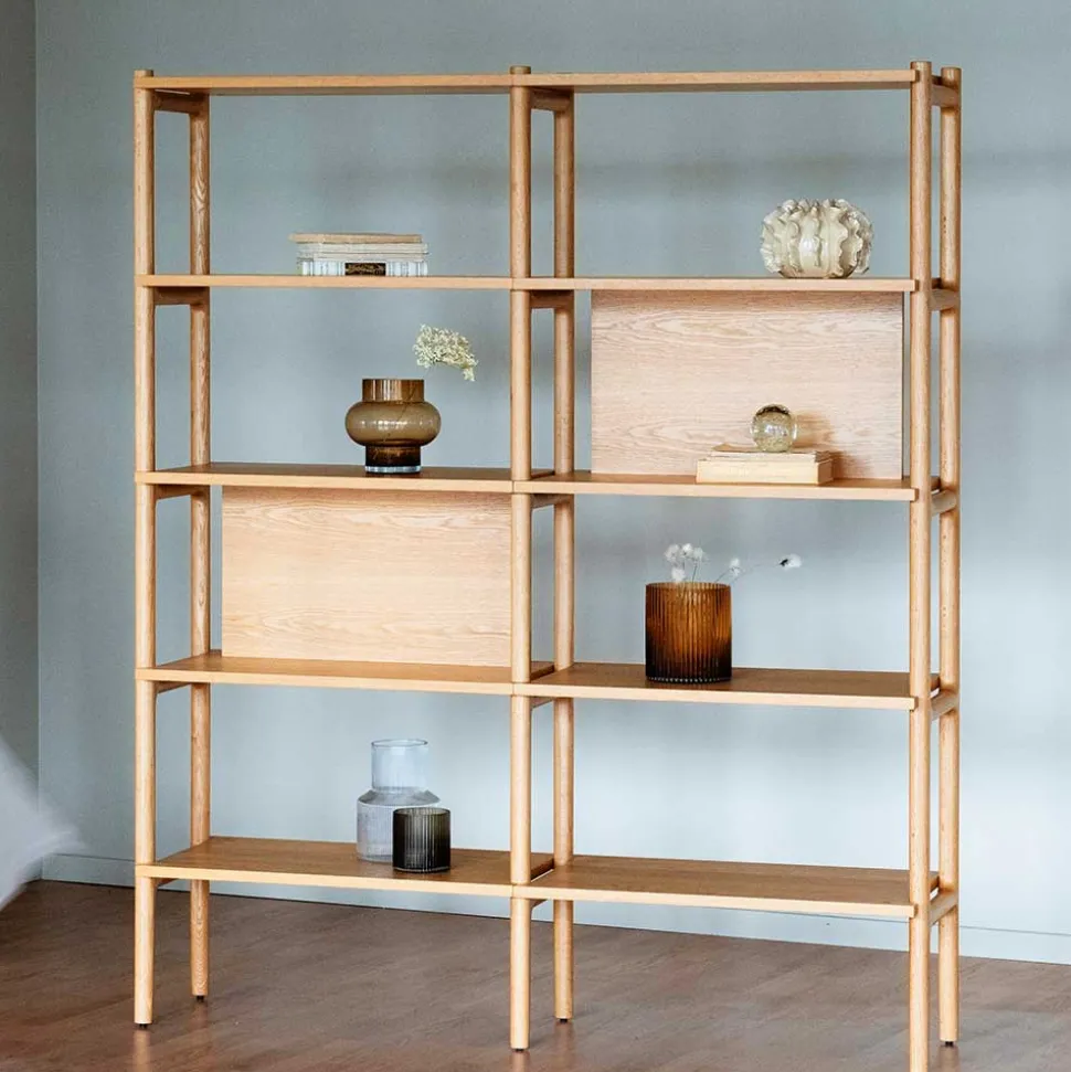 140x166x36 Skandi Regal mit acht Fächern - Esman