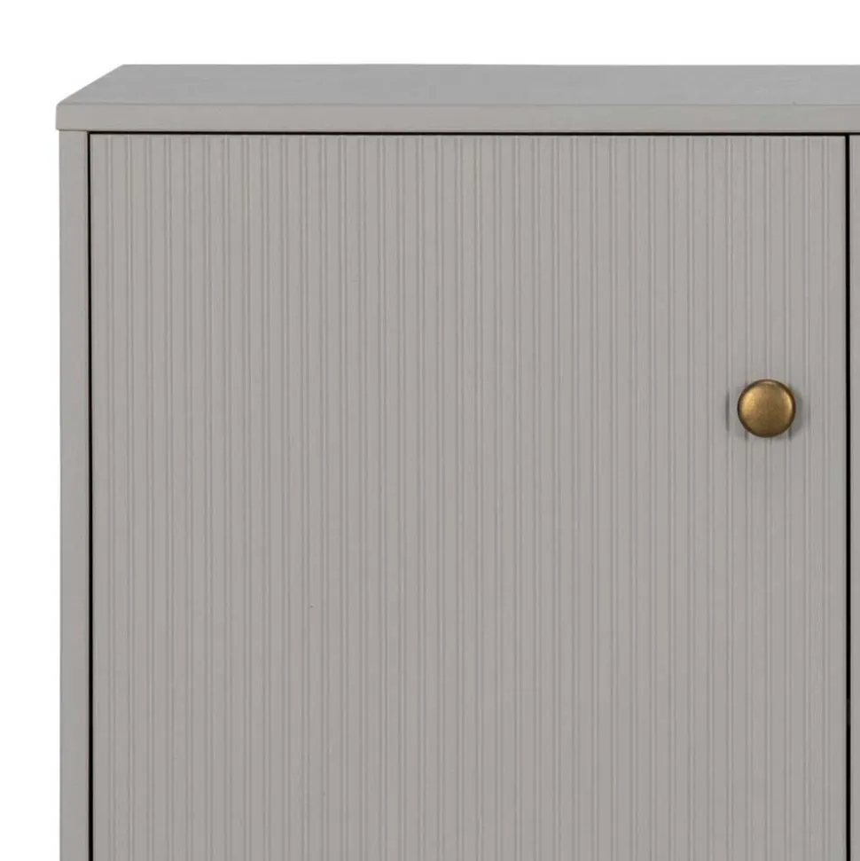 160x78x46 Skandi Sideboard 4-türig in Grau - Huvina