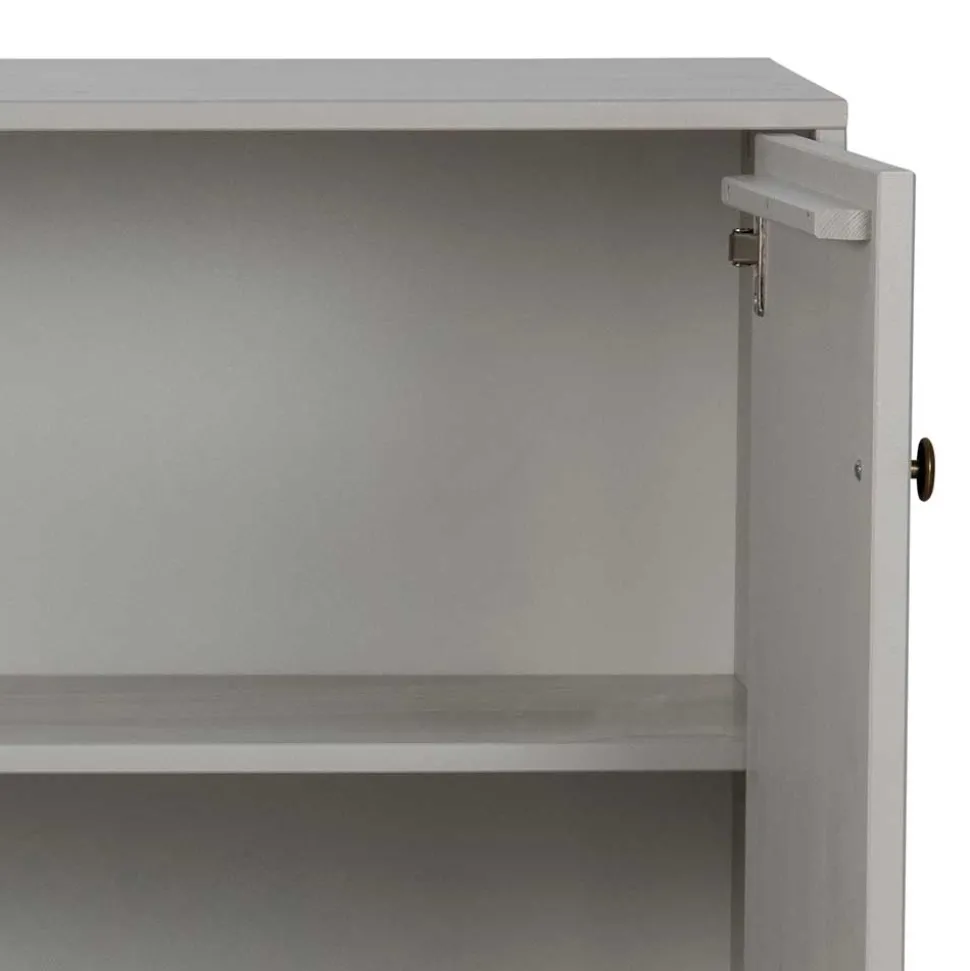 160x78x46 Skandi Sideboard 4-türig in Grau - Huvina