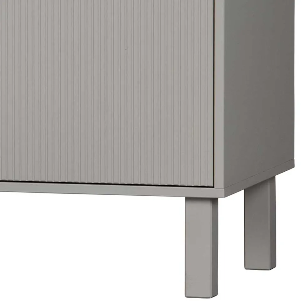 160x78x46 Skandi Sideboard 4-türig in Grau - Huvina