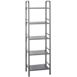 40x137x28 Stahlregal in Grau pulverbeschichtet - Nadiola