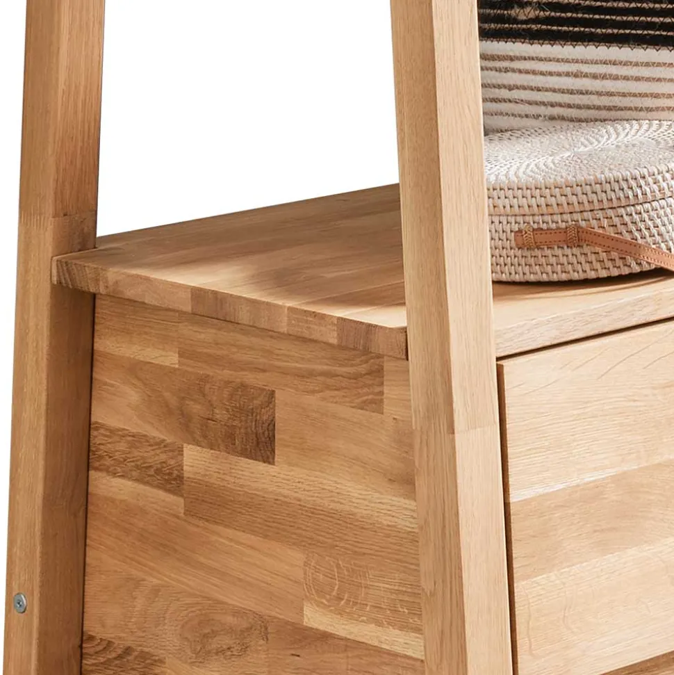 85x190x60 Standgarderobe mit zwei Schubladen - Rouge