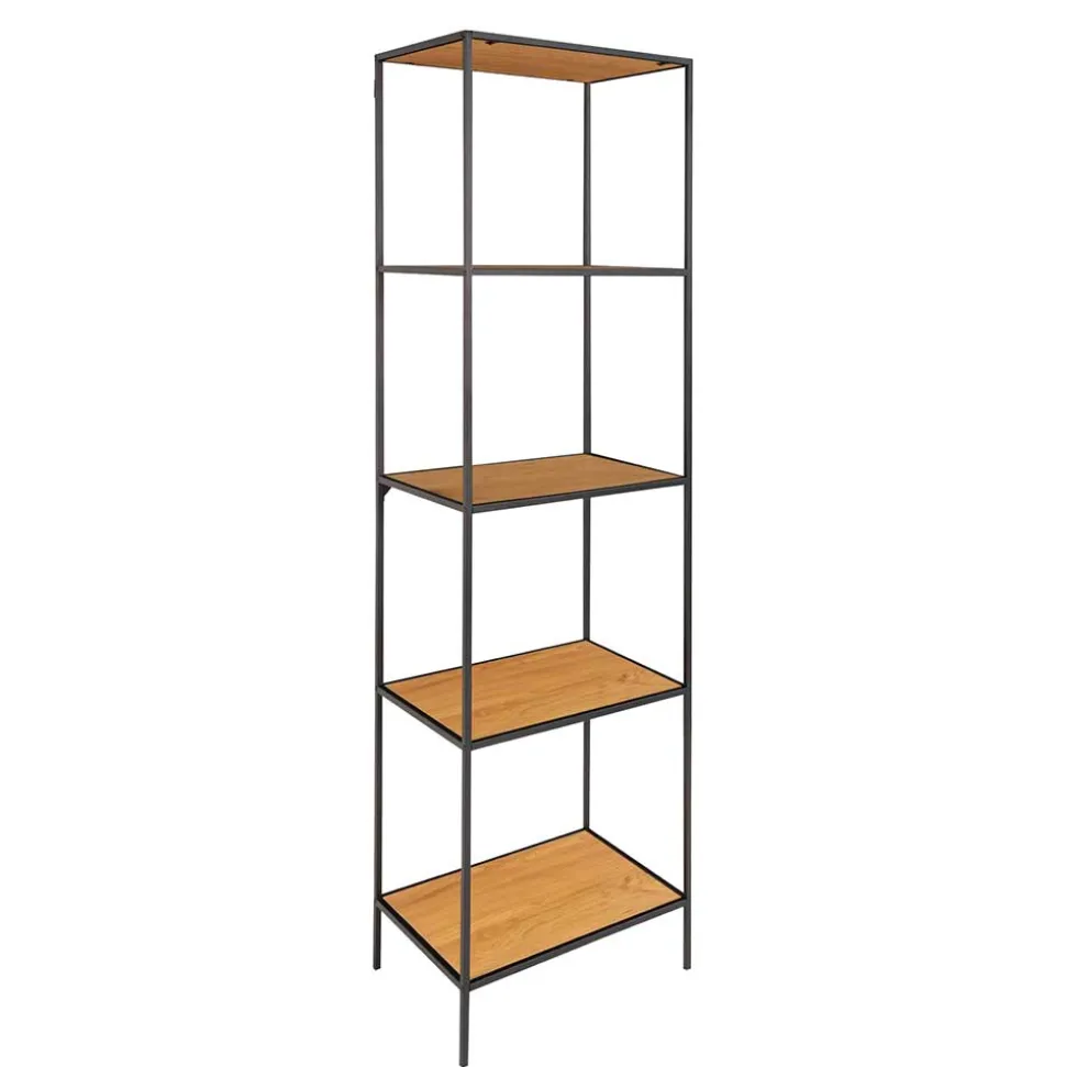 51x170x36 Standregal ohne Rückwand in Eiche Optik - Tablon