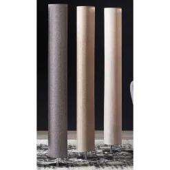 14x120x14 Stehlampe in Creme Stoff Schirm - Croco