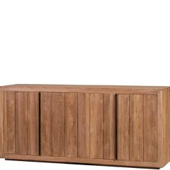 200x90x50 Teak Sideboard in Natur & Schwarz - Myons