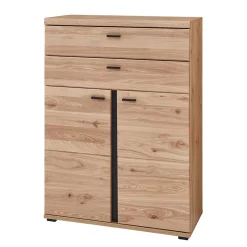 90x124x38 Teilmassiver Büroschrank modern - Emly