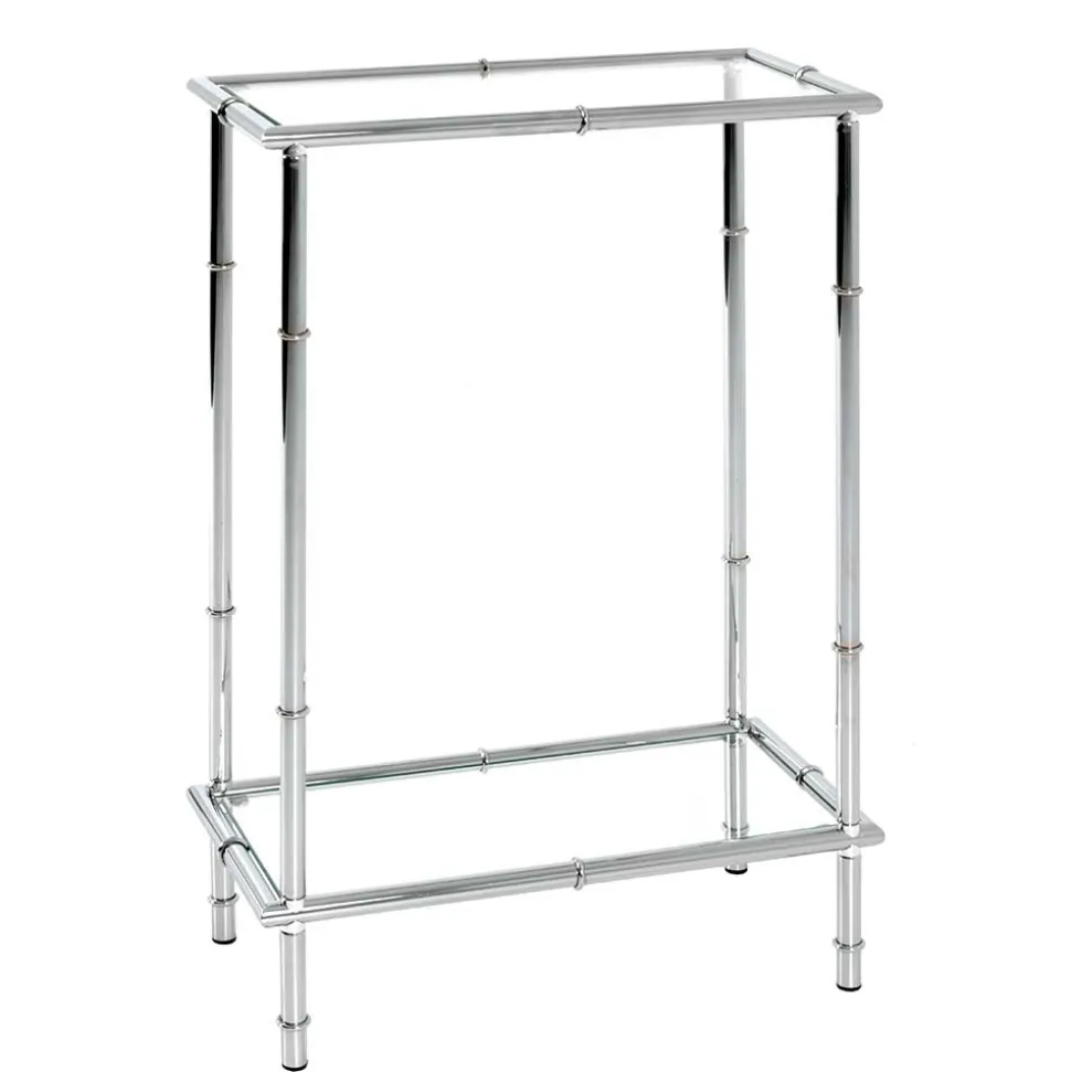 50x75x25 Telefontisch mit zwei Glasplatten - Vasilio