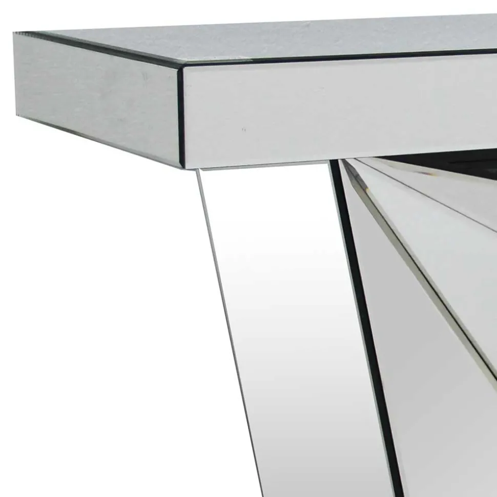 120x81x36 Tischkonsole aus Spiegelglas - Aknita