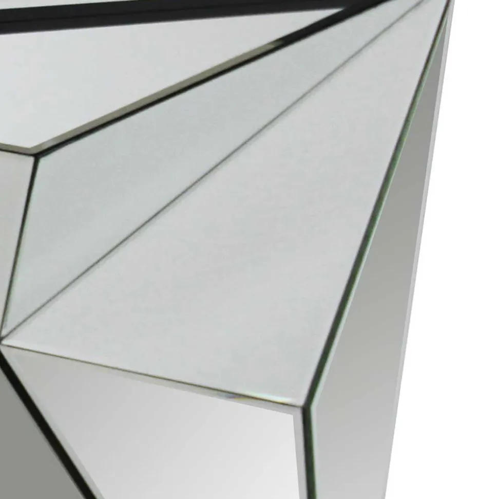 120x81x36 Tischkonsole aus Spiegelglas - Aknita