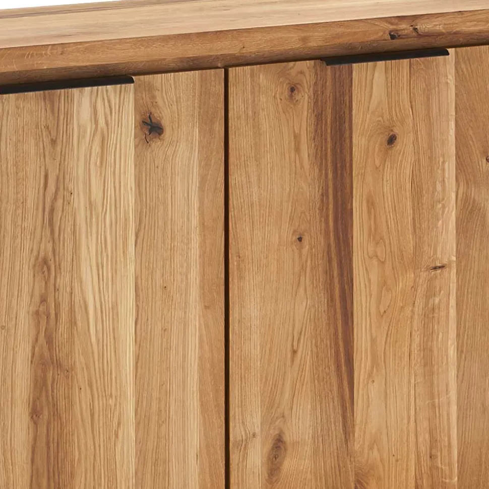 130x8x45 Türen-Kommode aus geölter Wildeiche - Sympatia