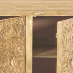 140x90x40 3-türige Kommode mit Schnitzerei - Runiasa