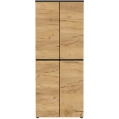 80x197x40 2-türiger Aktenschrank in Wildeiche Optik - Contrage