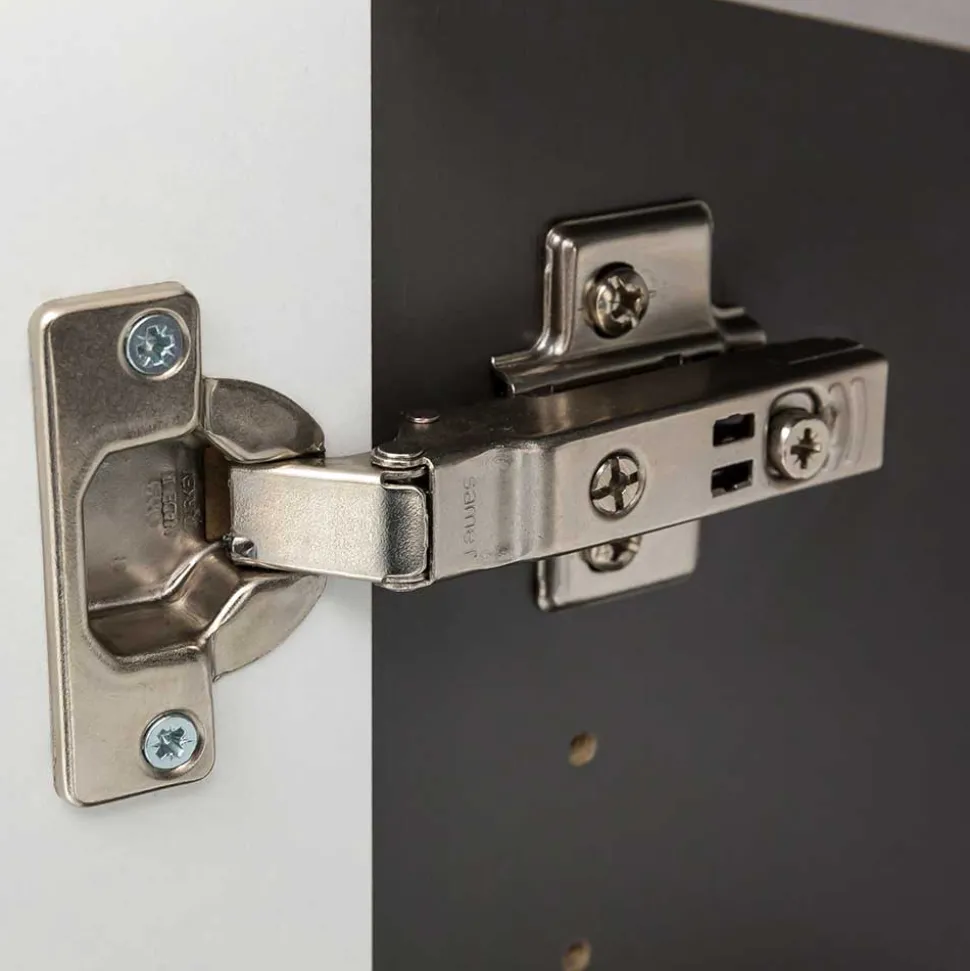 40x135x35 2-türiger Badschrank in Dunkelgrau - Agiruan