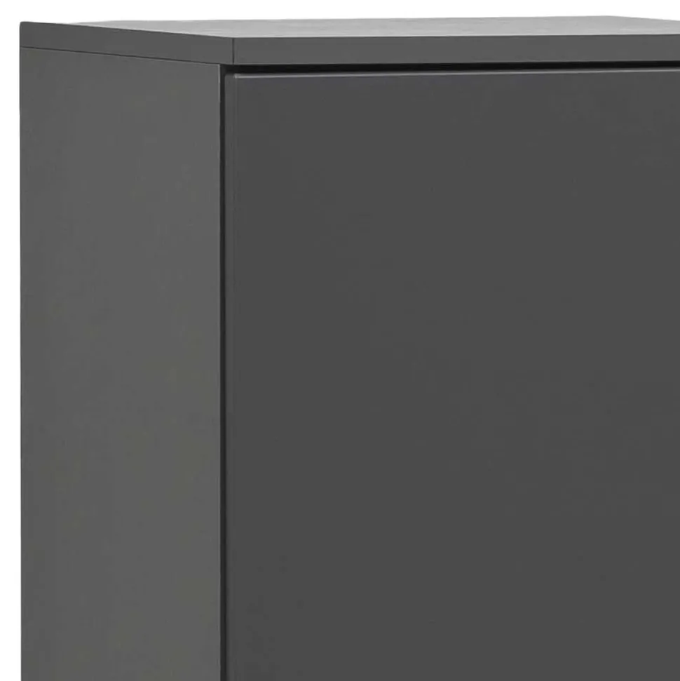 40x135x35 2-türiger Badschrank in Dunkelgrau - Agiruan