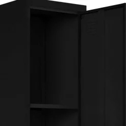 38x180x38 1-türiger Metallspind in Schwarz - Trio