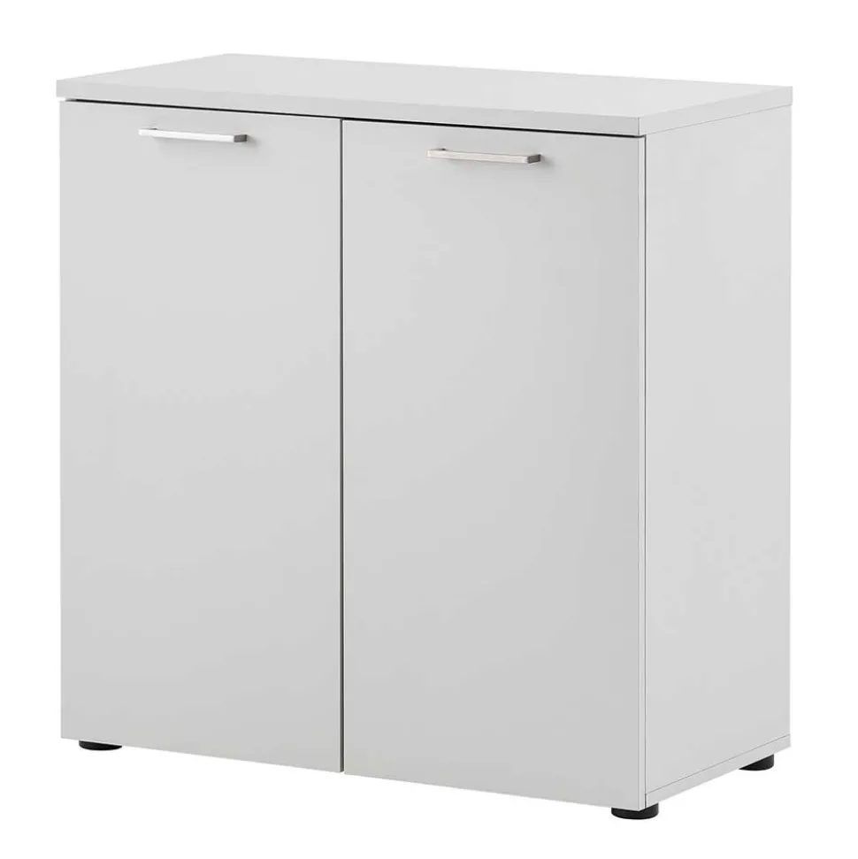 80x84x41 2-türiger Officeschrank in Lichtgrau - Bowsla