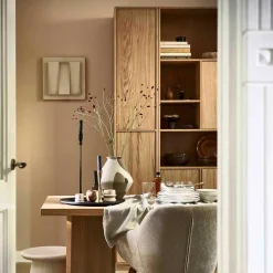 40x199x40 2-türiger Schrank in Eiche Furnier - Ewana