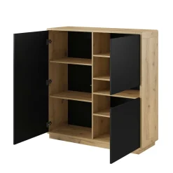 122x126x40 2-türiges Highboard mit Fach - Ilunas